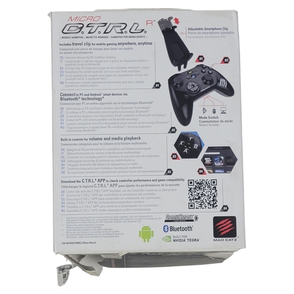 Mad Catz Micro C.T.R.L. Black Mobile Gamepad for Android - Picture 9 of 10
